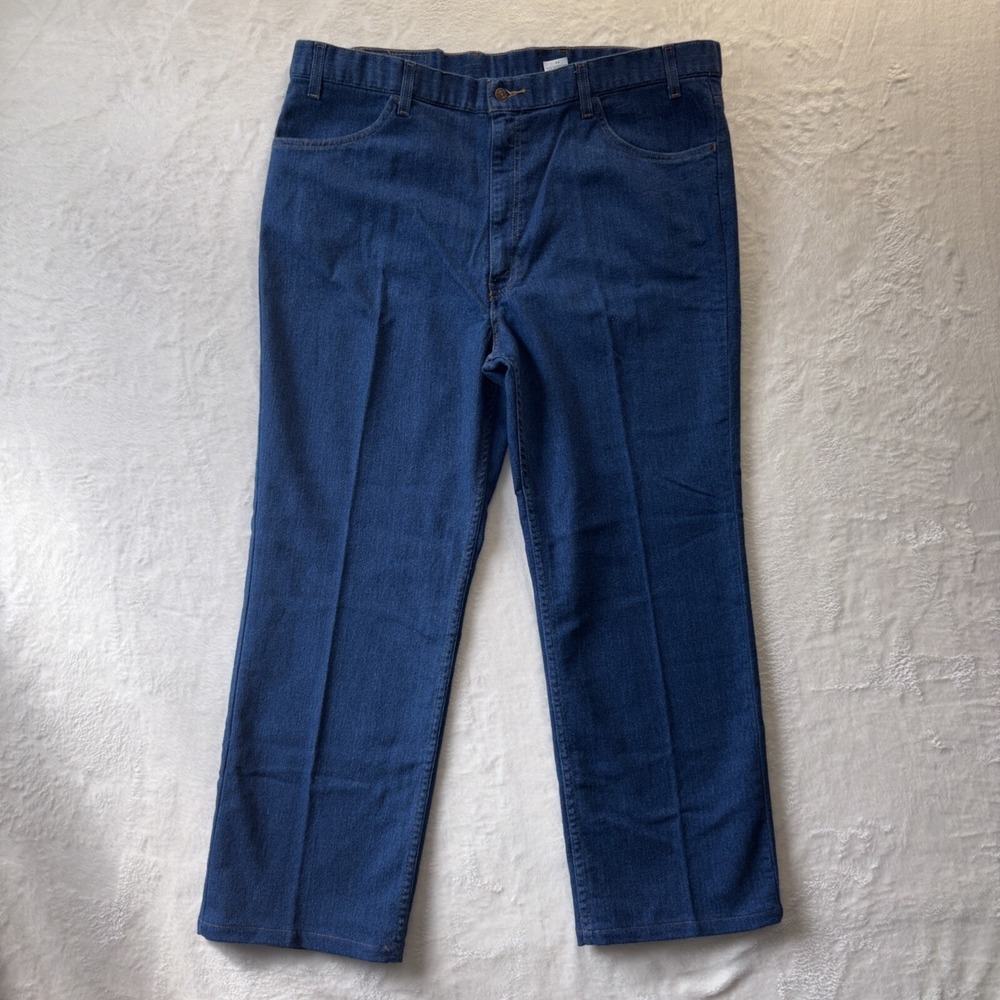 Vintage Levis Action Jeans Men Sz 44 x30 Dark Wash Denim Brown Tab NWT Deadstock